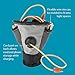 High Road Cell Phone Holder and Car Cup Holder Organizer with Storage Pockets and Charging Cord Port