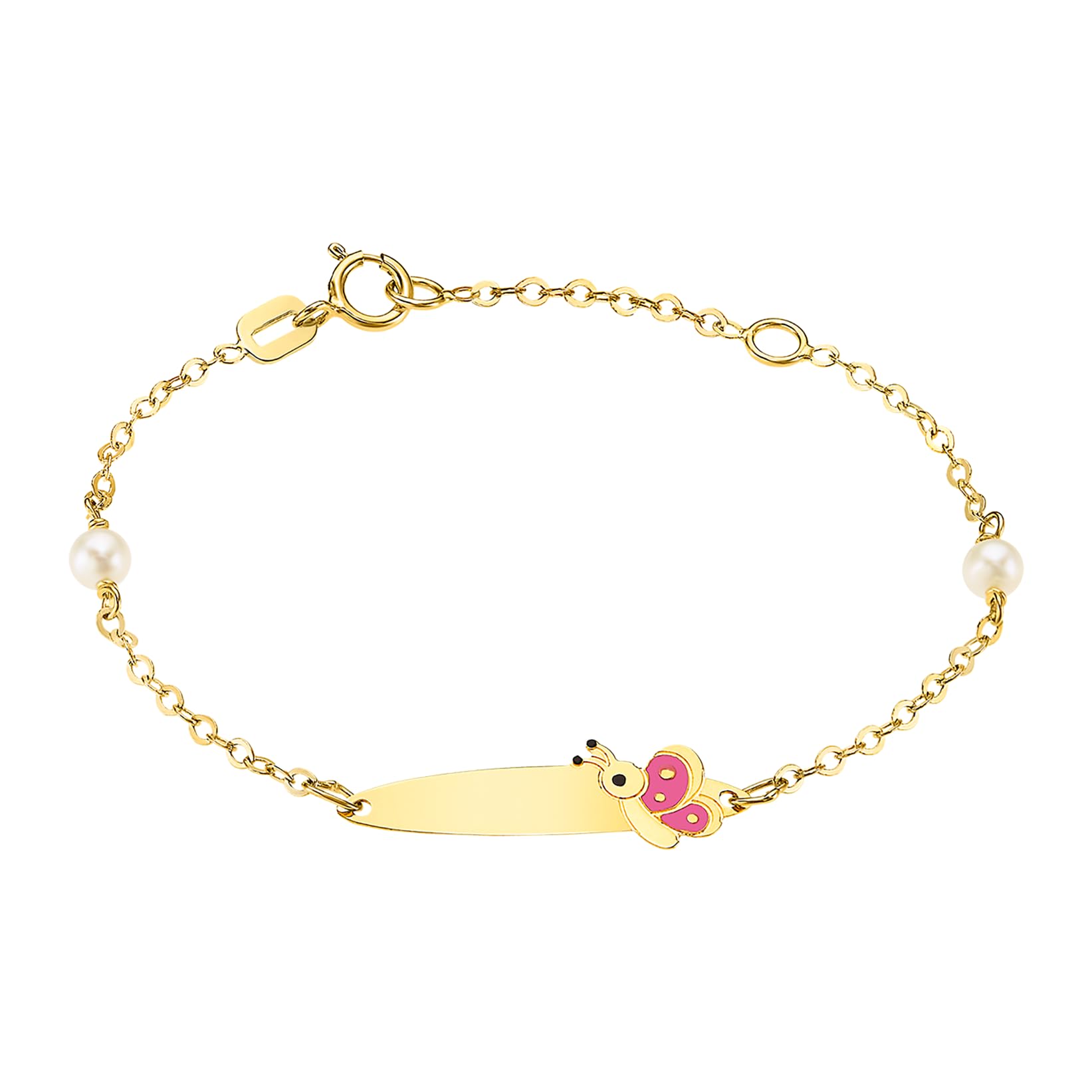 Time RoaD Esclava Oro Bebé de 9K Bebé FG00076/14 | Pulsera Bebé Oro - Ideal para Regalo de Bautizo, Cumpleaños