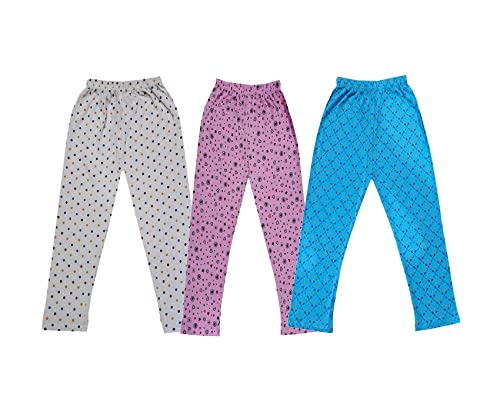 Image of KAYU Kids 100% Cotton Printed Capri for Girls - Regular Fit [Pack of 3]