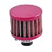 Produktbild E Support KFZ Auto Rot 12mm Air Pod Intake Motorrad Luftfilter Clamp Gummi Sportluftfilter Schwarz