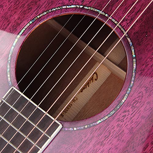 MLOPPTE Guitare,41 pouces guitare acoustique Concert guitare folk placage acajou débutant 4 couleurs sélection marron - Les Beatles, Paul McCartney, John Lennon, RIngo Starr, George Harrison MLOPPTE Guitare,41 pouces guitare acoustique Concert guitare folk placage acajou débutant 4 couleurs sélection marron – Image 4