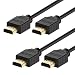 HDMI Cable, Rankie 2-Pack 6FT High-Speed HDMI HDTV Cable - Supports Ethernet, 3D, 4K and Audio Return (Black) - R1108N
