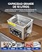 Imagen de CREWORKS 10L Limpiador de Ultrasonidos con Temporizador y Calentador 240W Limpiador Ultrasónico de Acero Inoxidabale Máquina de Ultrasonidos para Limpieza de Gafas