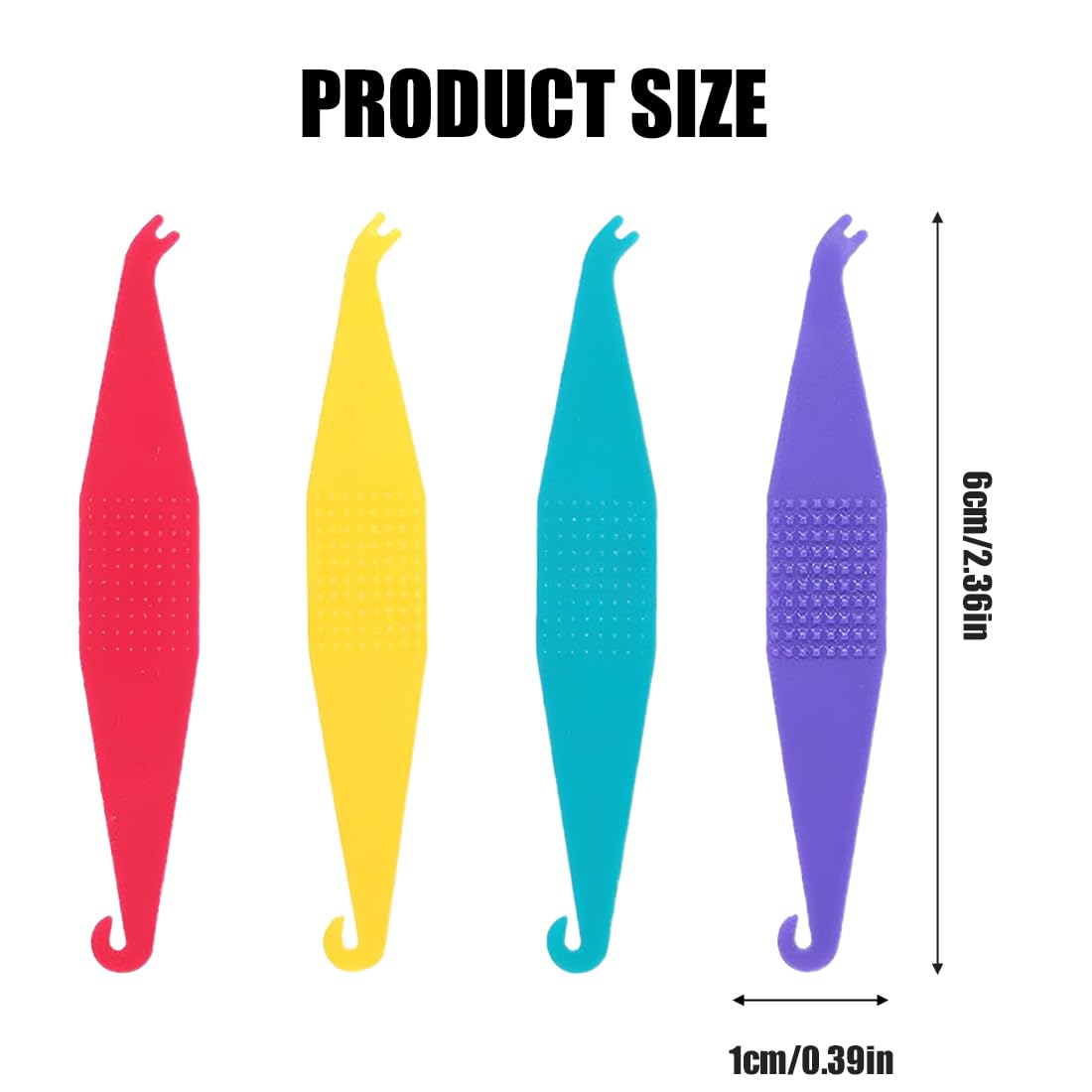 8-Piece Orthodontic Elastic Placement Tools Disposable Plastic Ligature Tying Hooks — view 2