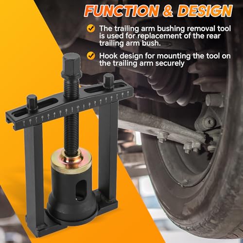 Image of Rear Trailing Arm Bushing Tool | Trailing Arm Bushing Remover, Rear Trailing Arm Bushing Remover and Installer Tool Compatible for Honda, Civic & Acura