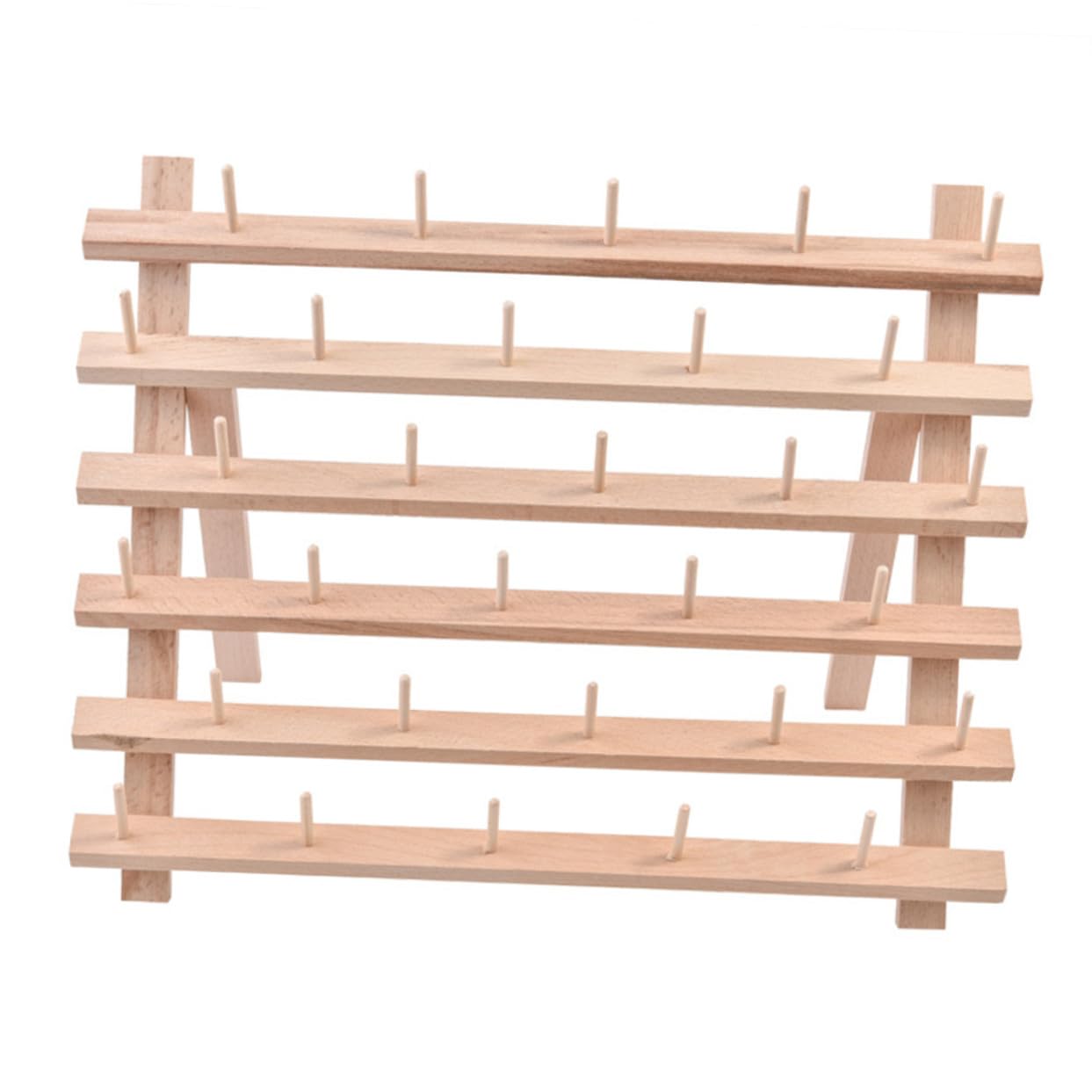 Hohopeti Support Fil de Hêtre Pliable Axes Organisateur pour Couture Broderie et Quilting Rangement Pratique à Poser ou Suspendre