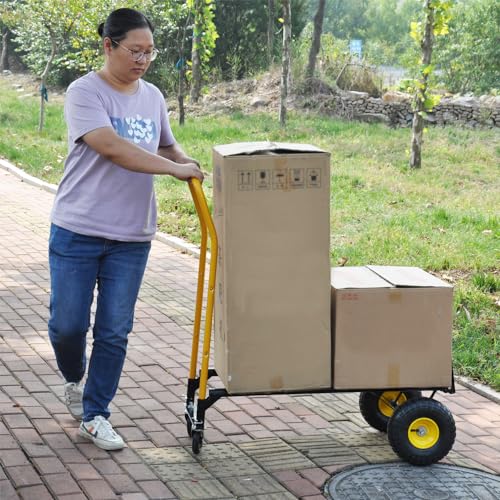 Carretilla de mano robusta 330 lb con neumáticos inflables miniatura 5