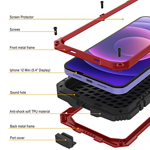 Coque iPhone 12 Mini antichoc intégrale avec verre trempé Série 2.0