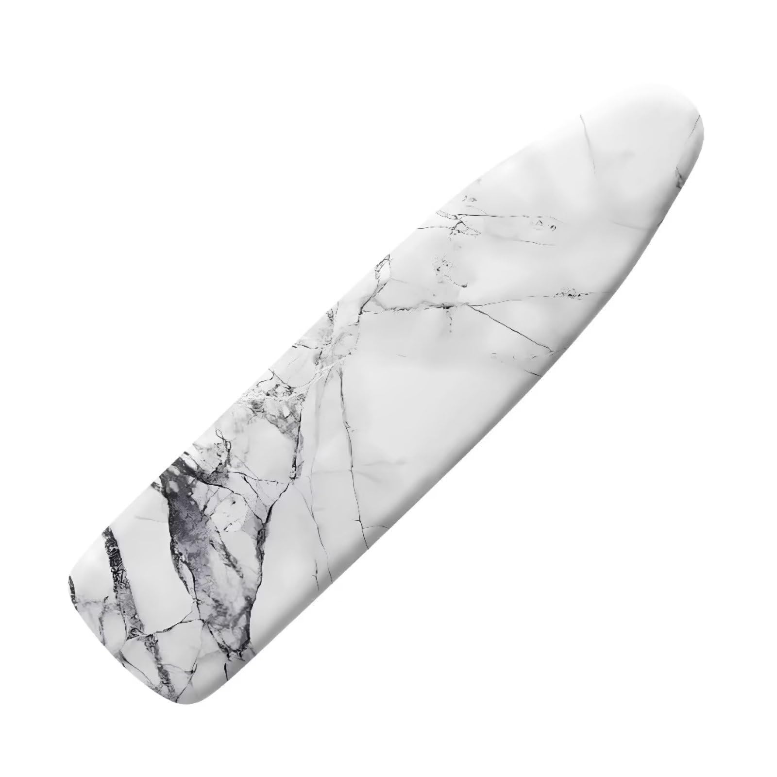 Darisoco Marble Black White Ironing Board Cover And Pad Iron Pad Covers Resist Scorching And Staining Standard Boards Hook And Loop Fastener Strap