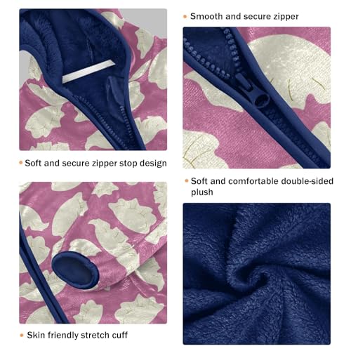 Dumpling Girls Fleece Jacket Girls Fall Jacket Girls Zip Up Hoodie Girls Sherpa Jacket 2-10T3