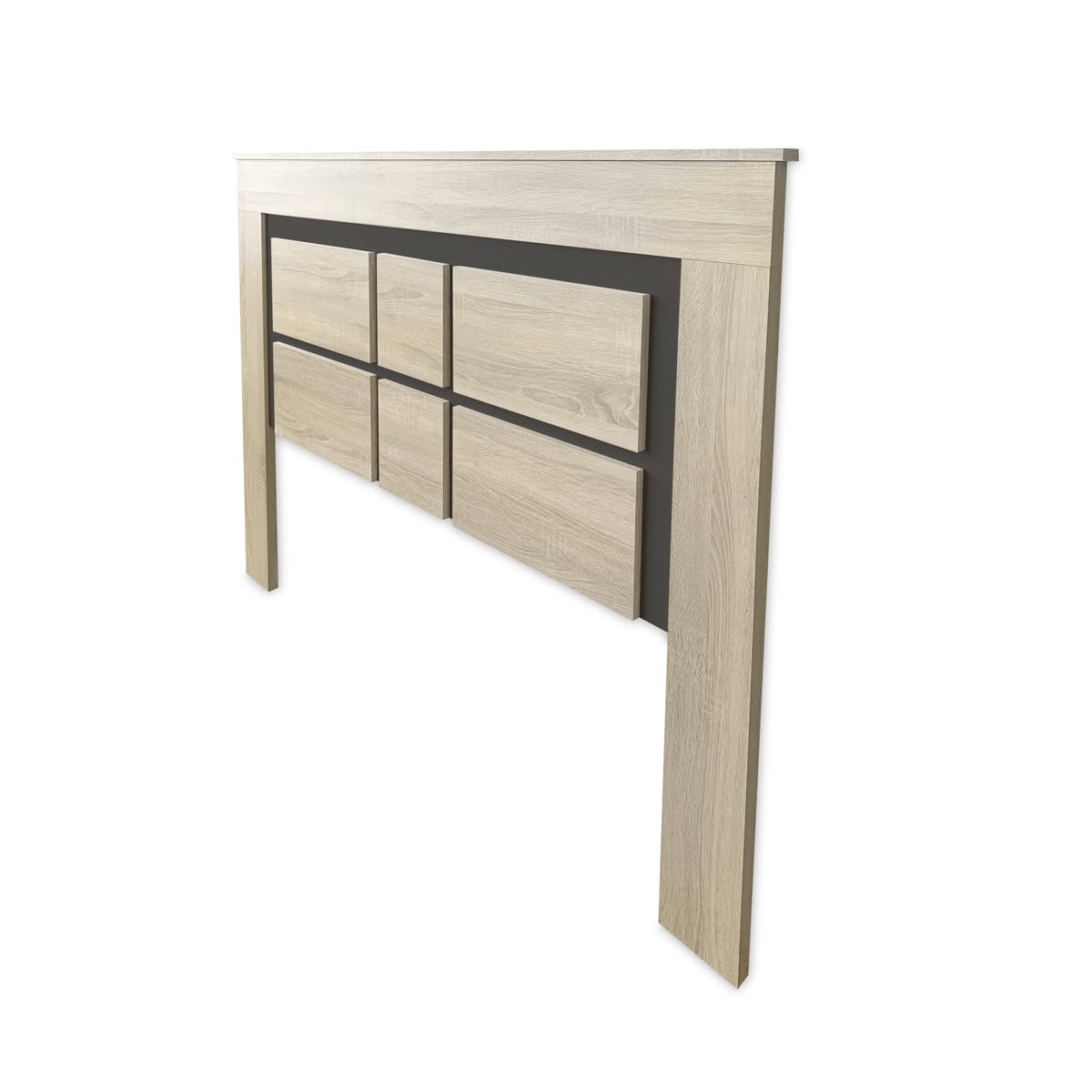 Somnia Descanso - Cabecero Nórdico Mandi de 160 x 120 cm | Práctico y Elegante | Fácil de Montar, Colores Cambria y Grafito (para Cama de 135-140 o 160)
