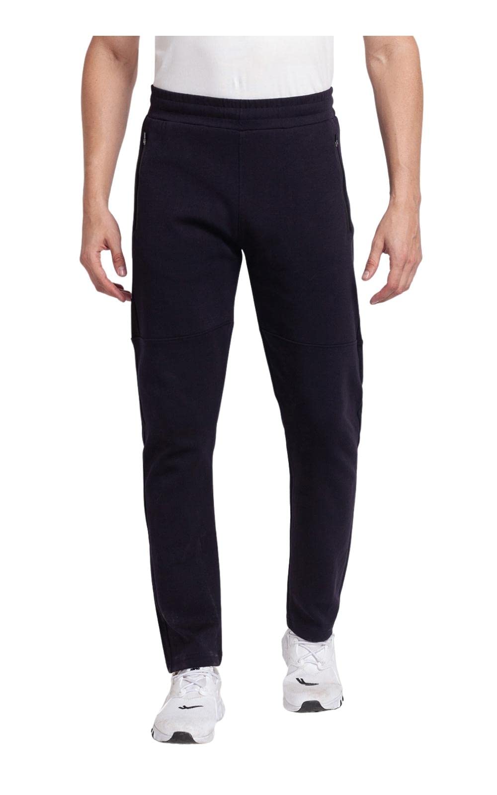Spykar Men's Mid Rise Cotton Slim Fit Trackpants in neutral