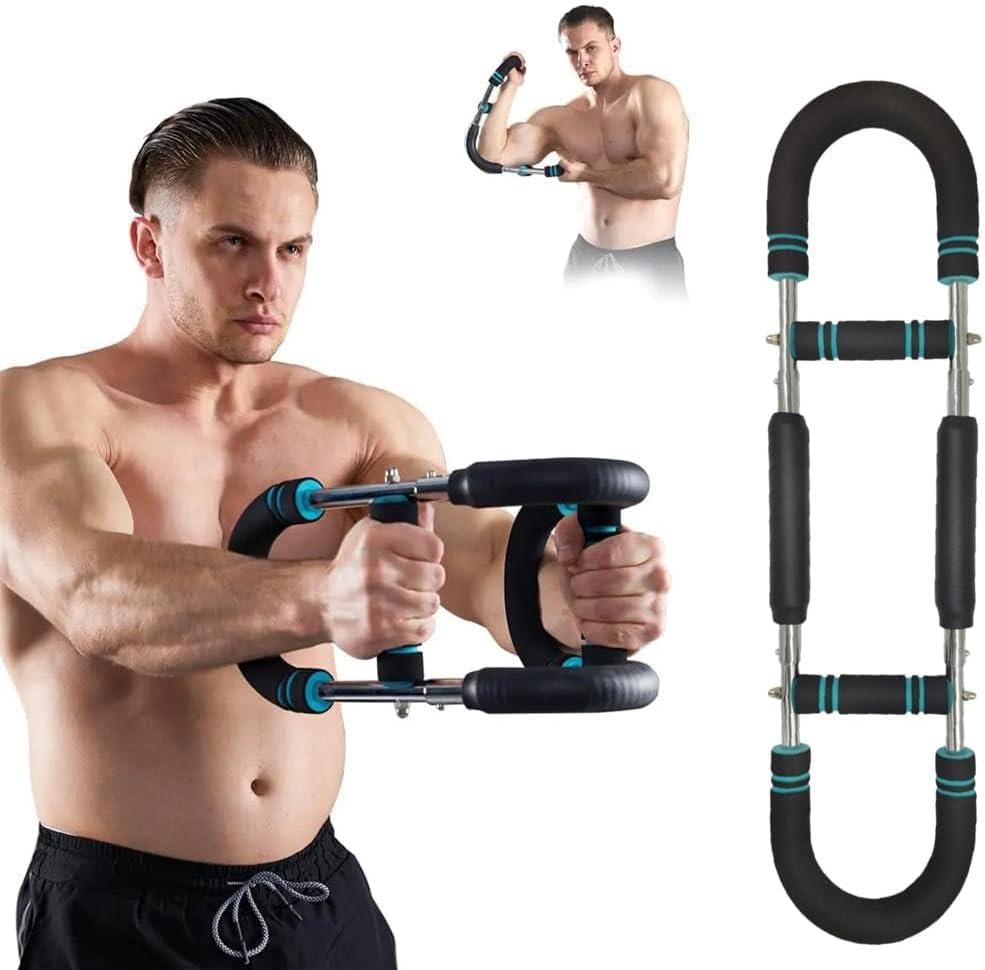 2025 NEW Professional Twister Arm Trainer, Adjustable Chest Workout Equipment, Arm Trainer for Men, Arm Exercise Equipment, Chest Trainer, Shoulders and Forearms Muscle Training (Blue)