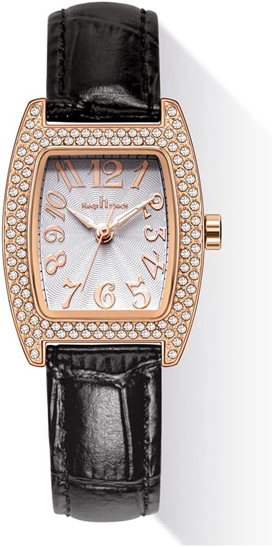 Keep in Touch Women's Quartz Analog Diamond Croco-Grain Strap Ladies Watch
