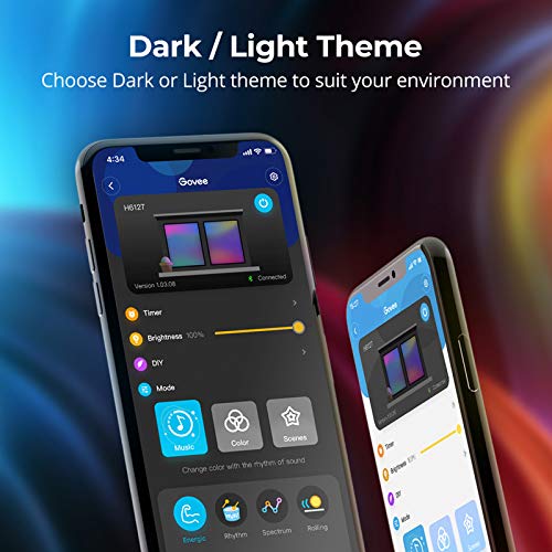 image for MINGER RGBIC LED Strip Lights, Music Sync Bluetooth Lights with Phone 