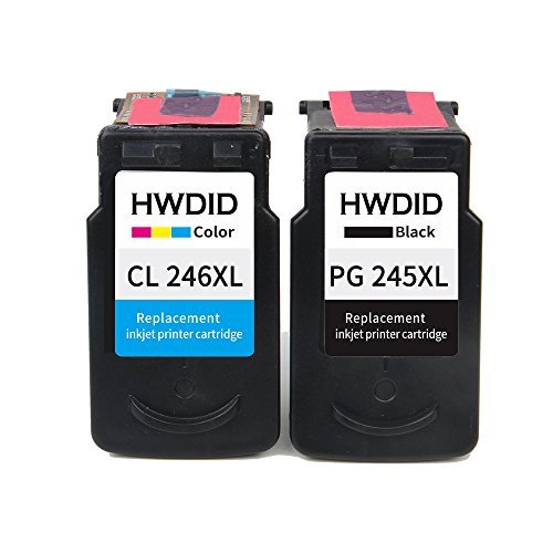 PG 245XL CL 246XL Remanufactured Ink Cartridge Replacement for PG-245 CL-246 (Black+Tri-Color) for PIXMA MX492 MG2920 MG2520 IP2820 MG2420 MG2922 MG2924 Printer