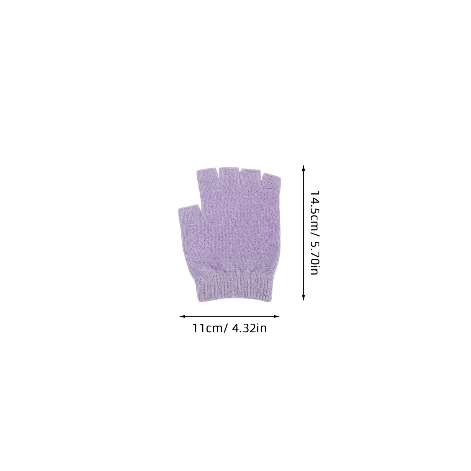 Veemoon Guanti senza Dita da Yoga Antiscivolo per Donna, Guanti da Ginnastica Elastici con Presa Palmo, Set da 6 Paia Multicolore per Pilates, Fitness e Allenamento Professionale
