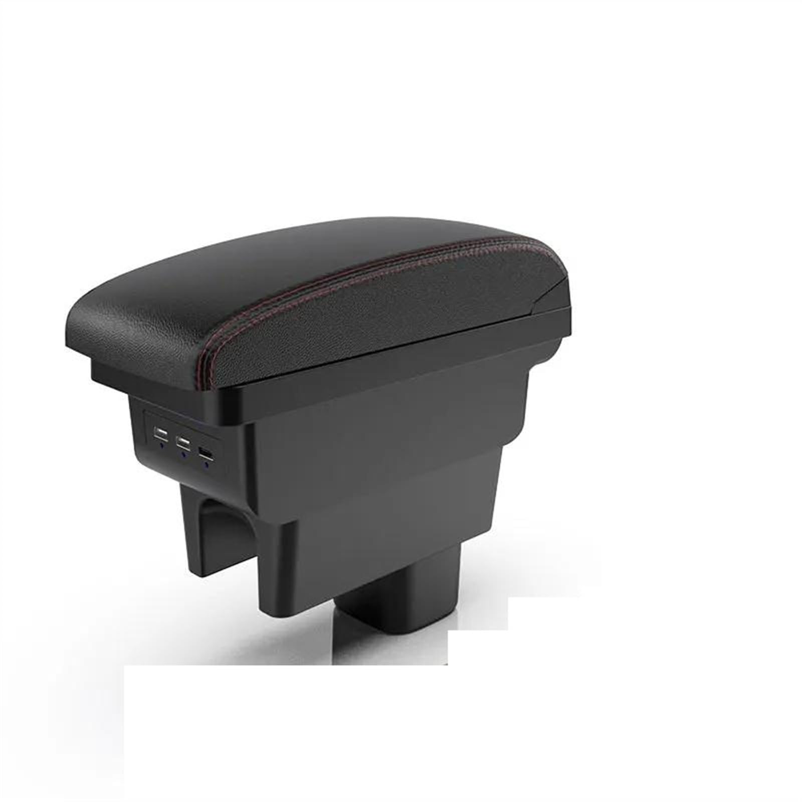 NOHEEU Car Interior Accessories Armrest Box Center Console Storage For Swift 2005-2023(B1 Red line 3 USB)
