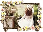 Colorful Flower Textured Hand-Crafted metal Picture Frame (goldpink, 4X6)