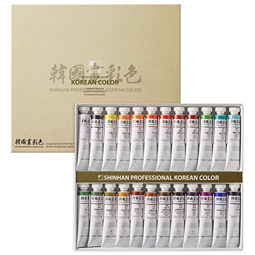 SHIN Han professionnelle pour artistes coréen Couleurs 12,18.24 (A, B) Couleurs 24Colors(A)