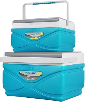 Picnic Cooler 4.5 Liter Hard Cooler Coolbox Keeps Contents Cool for 48 Hours BPA Free Outdoor Cooler Portable Cooler for Picnics, Grill, Camping Orange