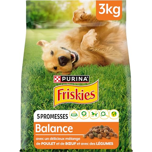 FRISKIES Bilancia Crocchette Cane Pollo Manzo Verdure 3KG