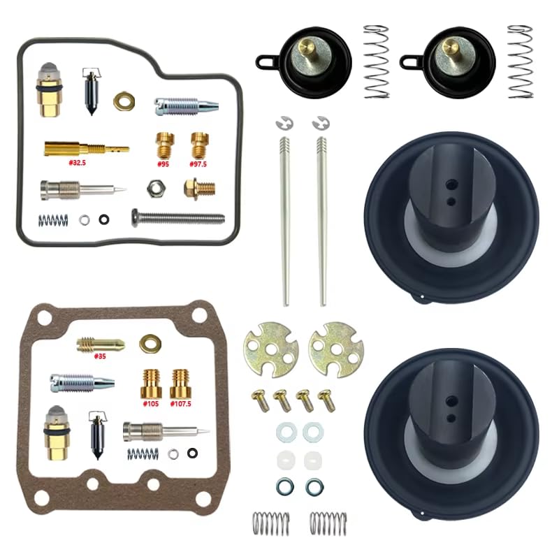 Kit réparation carburateur VS400 INTRUDER 400 composants haute précision diaphragme flotteur