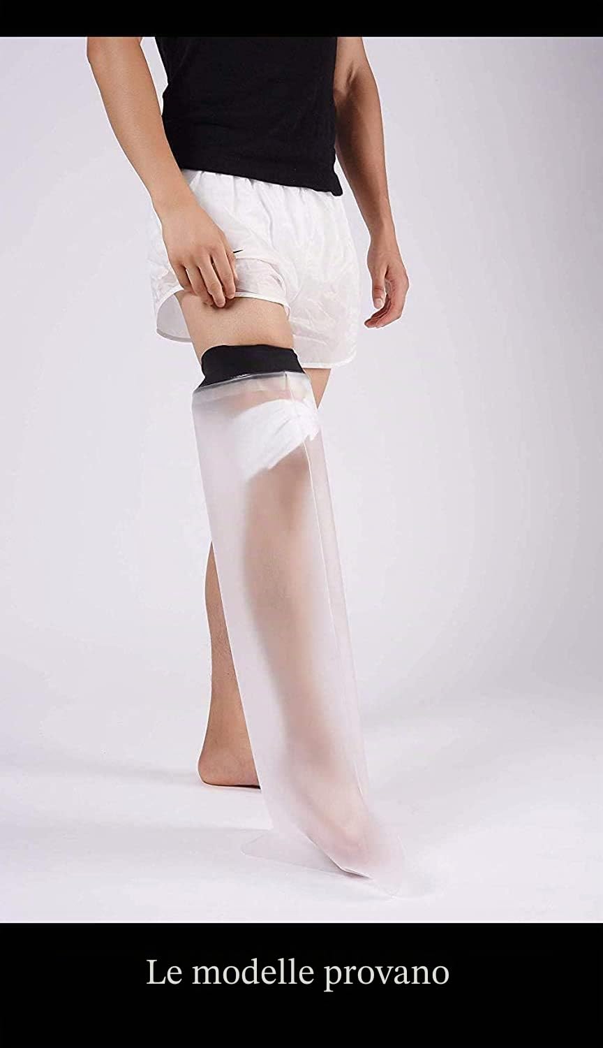 Copertura impermeabile per adulti, gamba intera per doccia, protezione da colata e lesioni, mantiene asciutto il getto e la fasciatura per adulti (104CM)