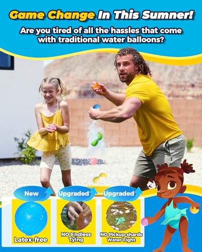 Generic BlueSea water ballon quick fill toy 111 count mixed color (222)