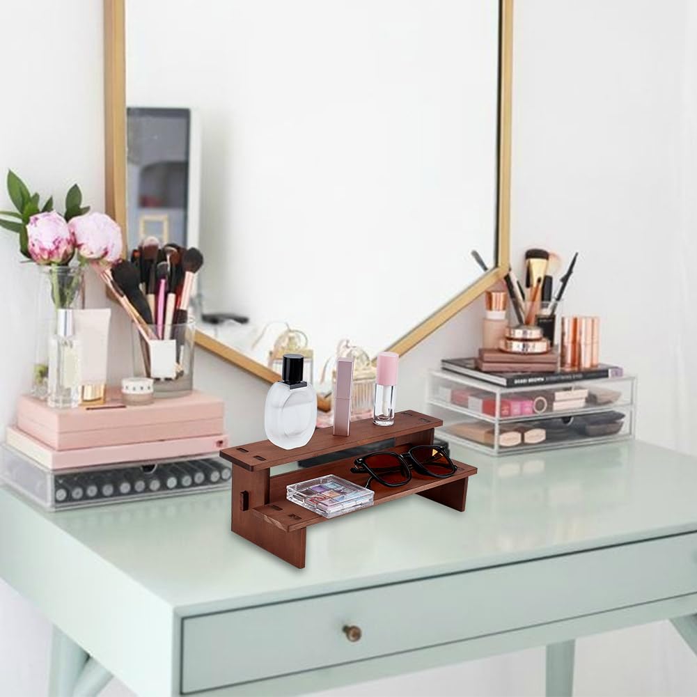 Présentoir En Bois 4 Niveaux Support De Risers D'affichage Acrylique