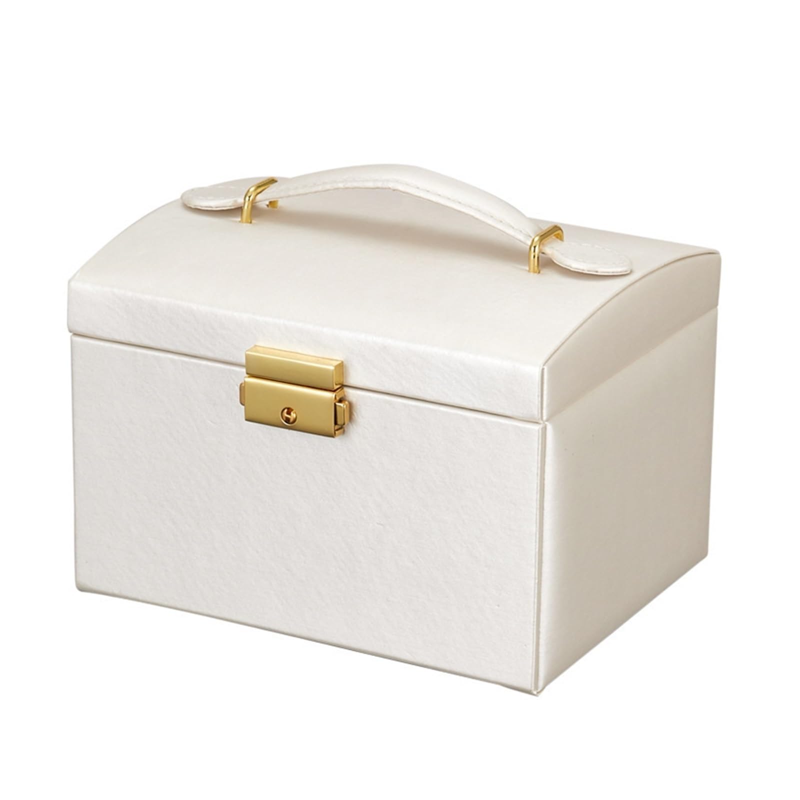 Organizer na biżuterię dla kobiet, trójwarstwowe drewniane etui do przechowywania kolczyków, styl europejski, idealny prezent ślubny, prosty ręcznie wykonany design, bezpieczne blokowanie