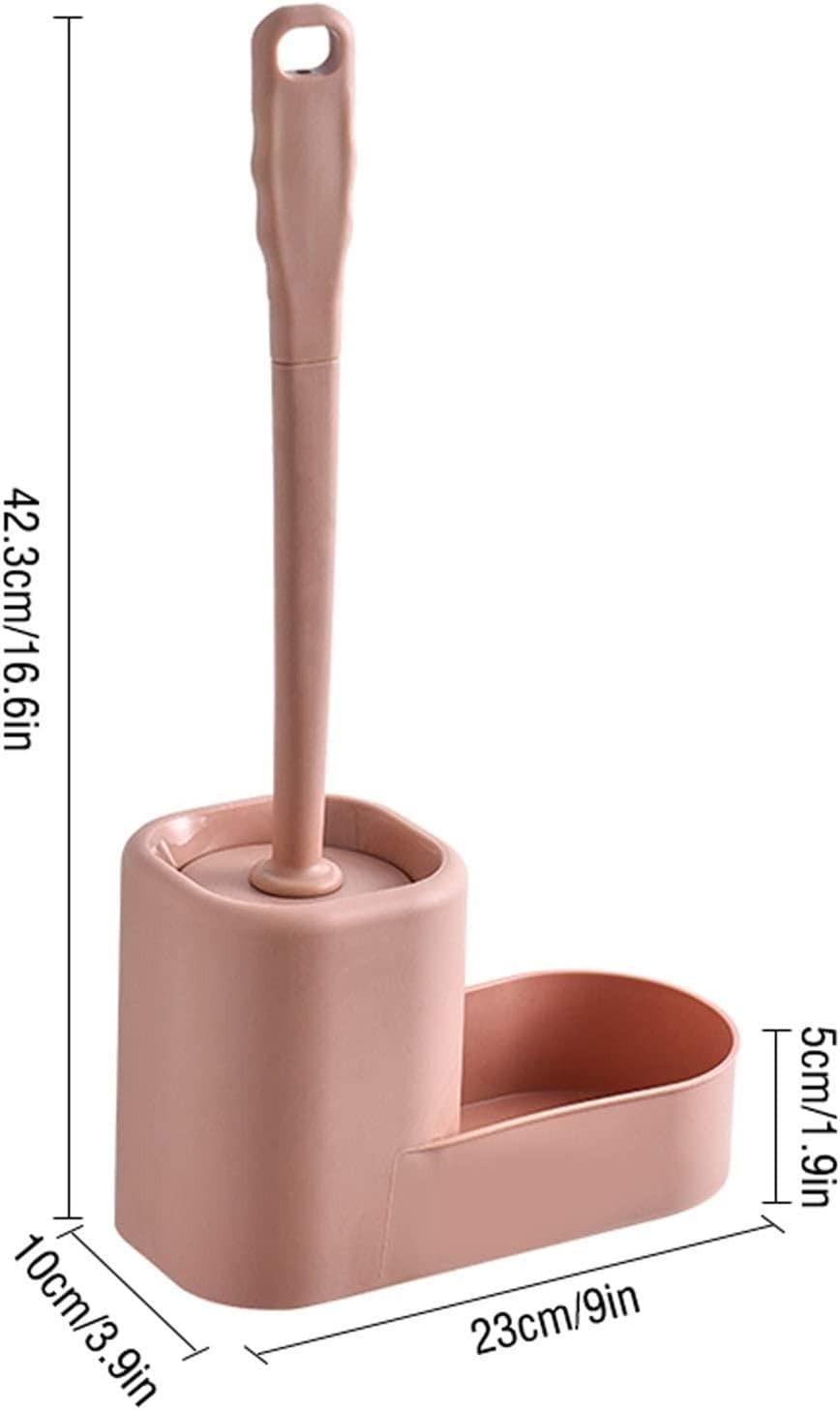 Zestaw szczotek toaletowych premium Gumowa szczotka do toalety ze stylowym uchwytem wydajne narzędzie do czyszczenia łazienki higieny nowoczesny biały design niezbędne przybory do czyszczenia toalety