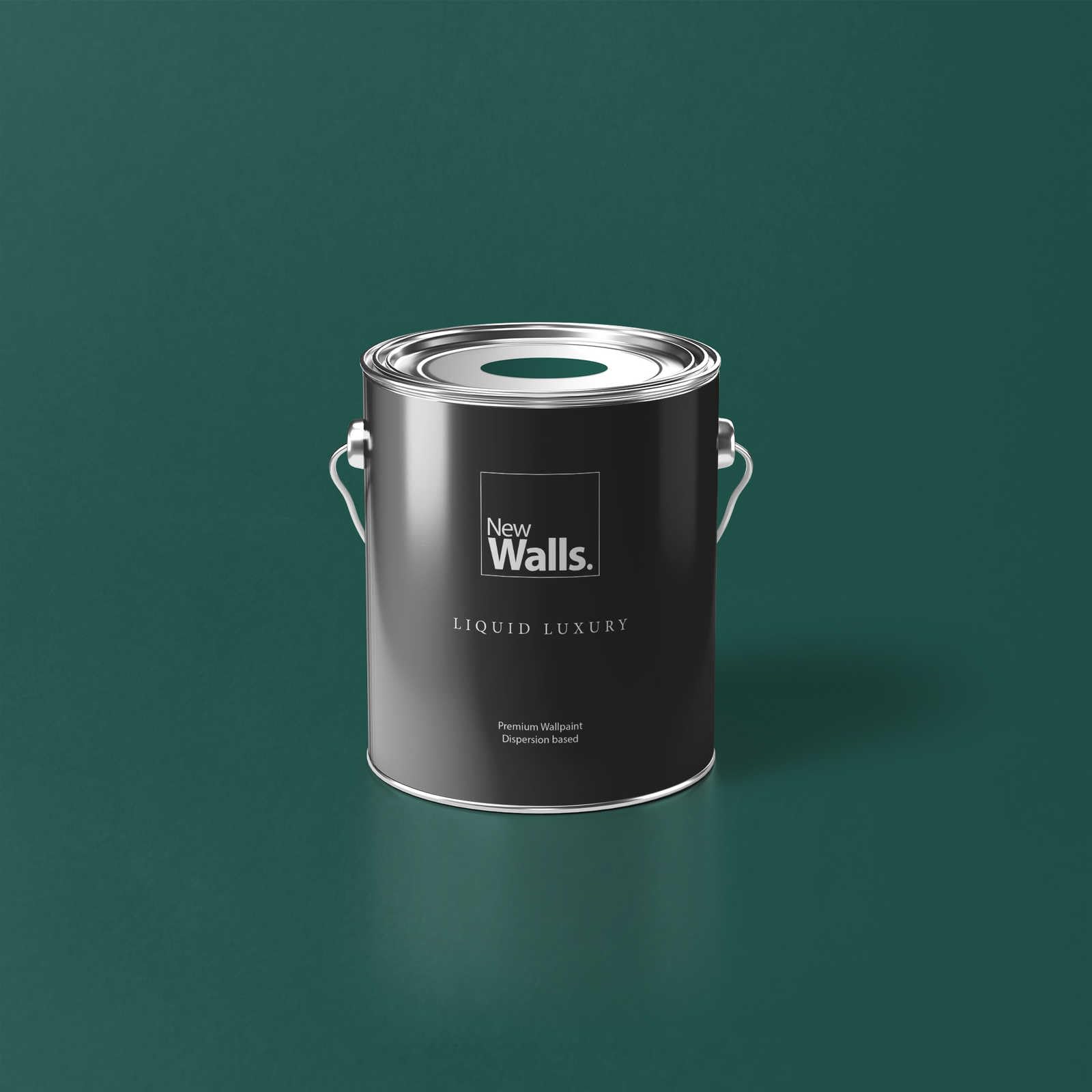 Vernice da parete di alta qualità, verde, verde smeraldo, liquido Luxury per interni, 2,5 l