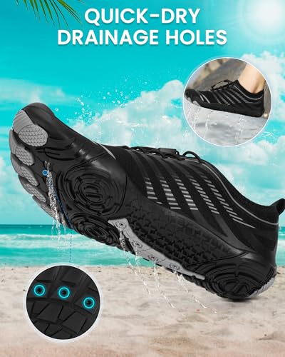 Image of Water Shoes for Women Men Quick-Dry Barefoot Shoes Breathable Aqua Socks for Swim Beach River Pool Lake Hiking Surfing Kayaking