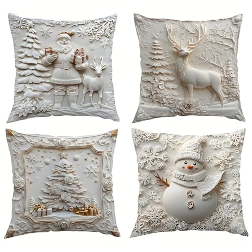 Luxuriöser Kissenbezug im Weihnachtsstil, Weihnachtskissenbezug-Set,...