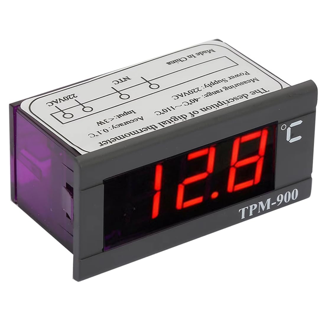 IJSDNVJNDX LED Panel Meter Digital Thermostat Controller TPM-900 Digital Temperature Controller with Sensor