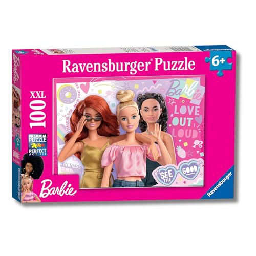 Ravensburger - Puzzles XXL Barbie | Puzzle 6 Años O Más | Regalo Niño 6 Años O Más De 100...