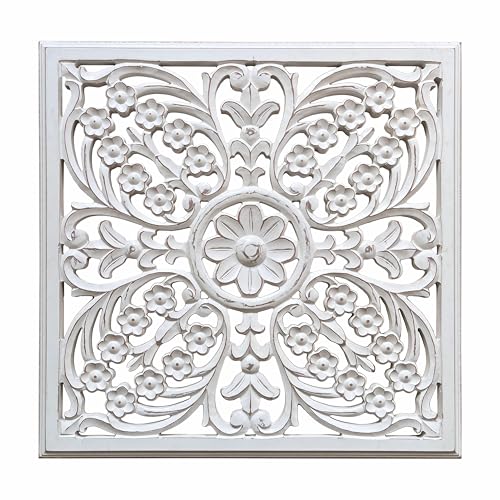 JFY Designs Wall Medallion - Wooden Wall Decor, Hand Carved