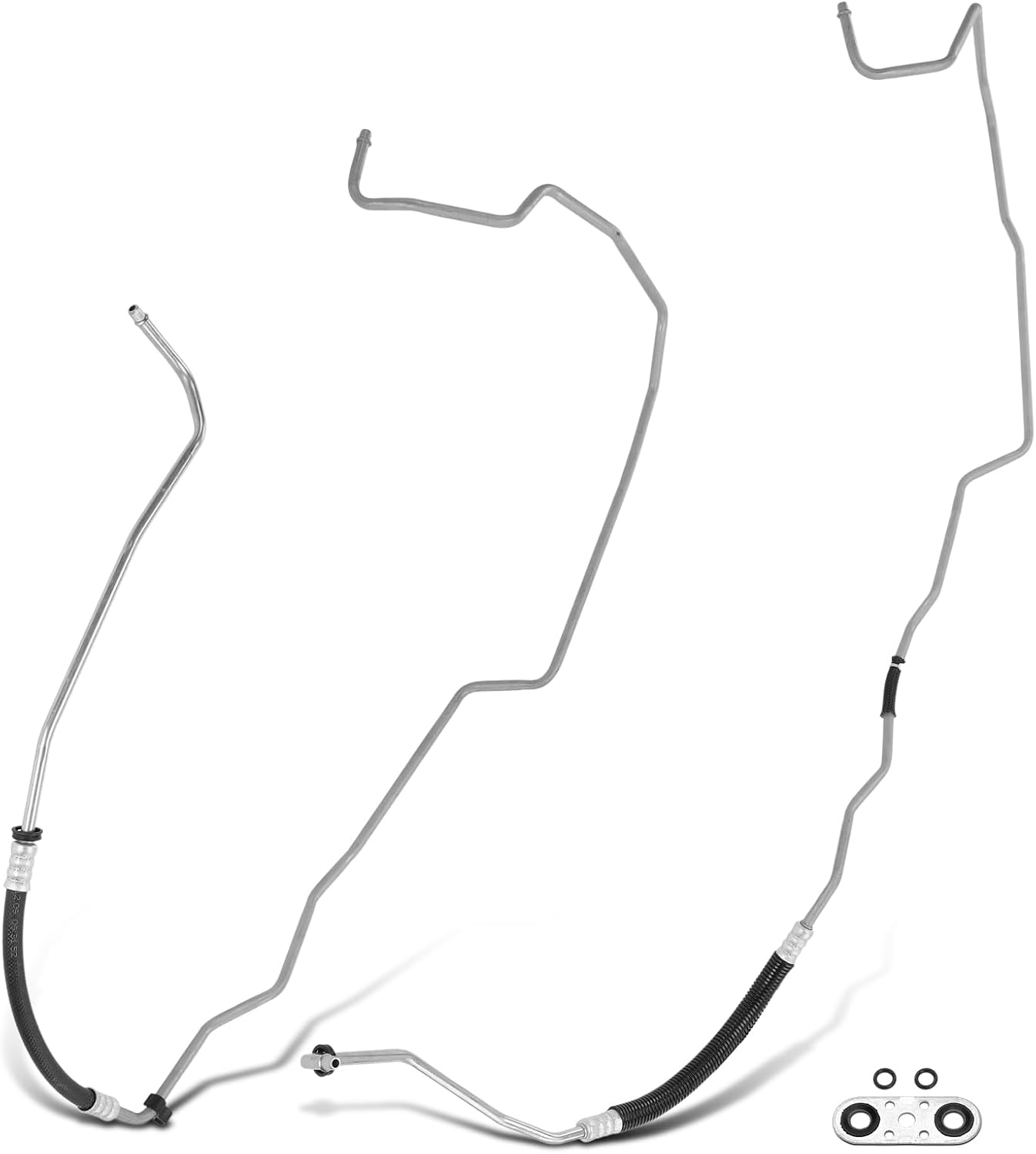 A-Premium Inlet & Outlet Automatic Transmission Oil Cooler Line Hose Assembly Compatible with Chevrolet Silverado 1500 LD, Tahoe, Suburban & GMC Sierra 1500 Limited, Yukon XL & Cadillac Escalade ESV