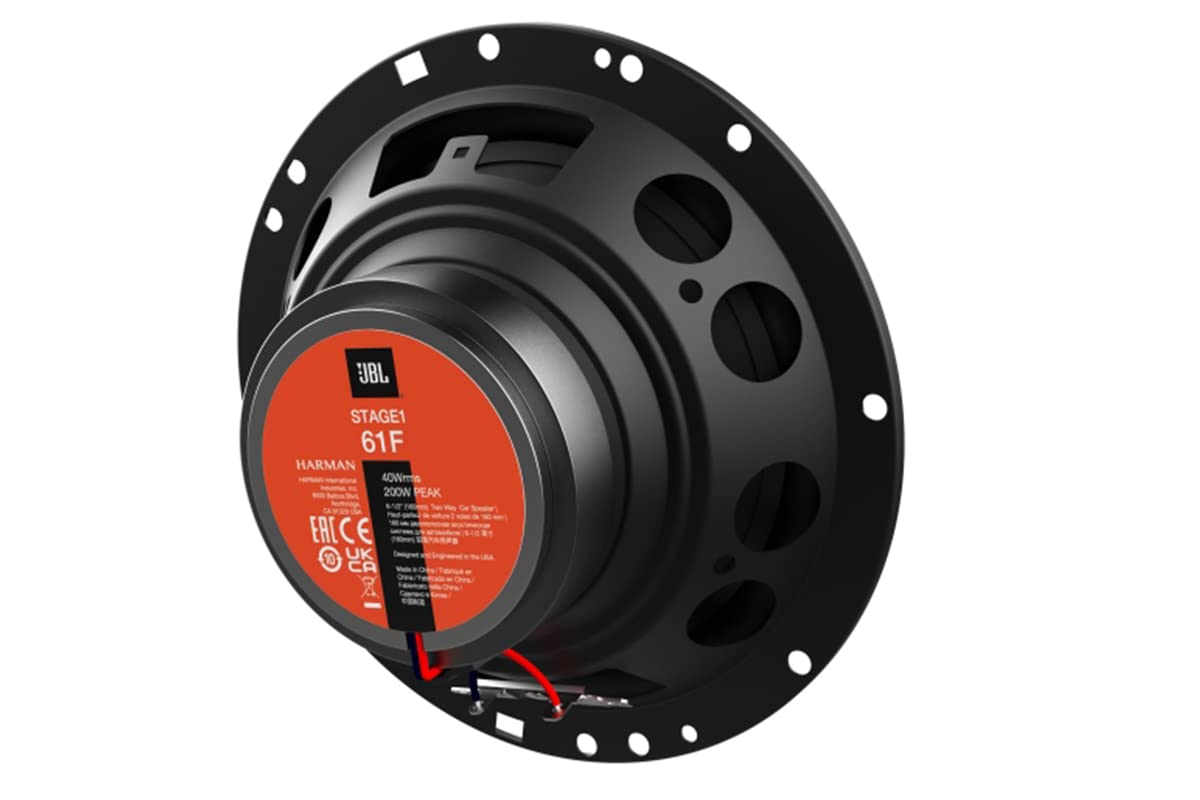 JBL Stage1 61F Lautsprecher mit Einbauset passend für Skoda Octavia III ab 2012 Türen vorne/hinten 400 W 165mm 2 Wege Koax