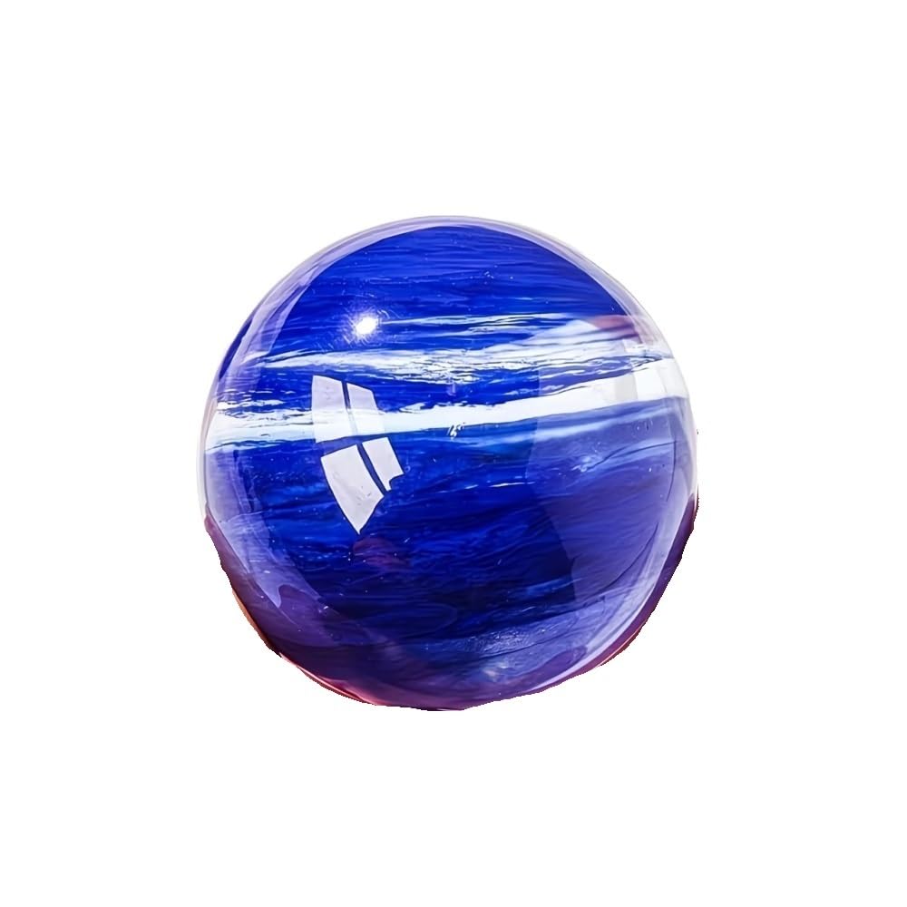 HUFFA Blue Smelting Quartz Crystal Ball - 30mm to 60mm Decorative Gemstone Sphere for Home Decor(3cm)