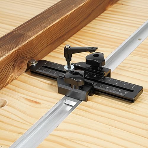 Gabarit de traçage bois en aluminium stable à double graduation - 4