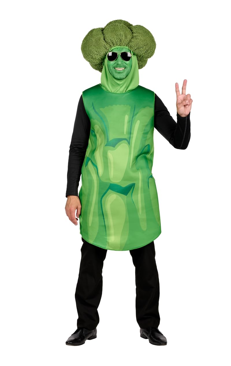 Orion Costumes Men's Green Adult Unisex Mr Broccoli Novelty Food And Drink Fancy Dress Costume