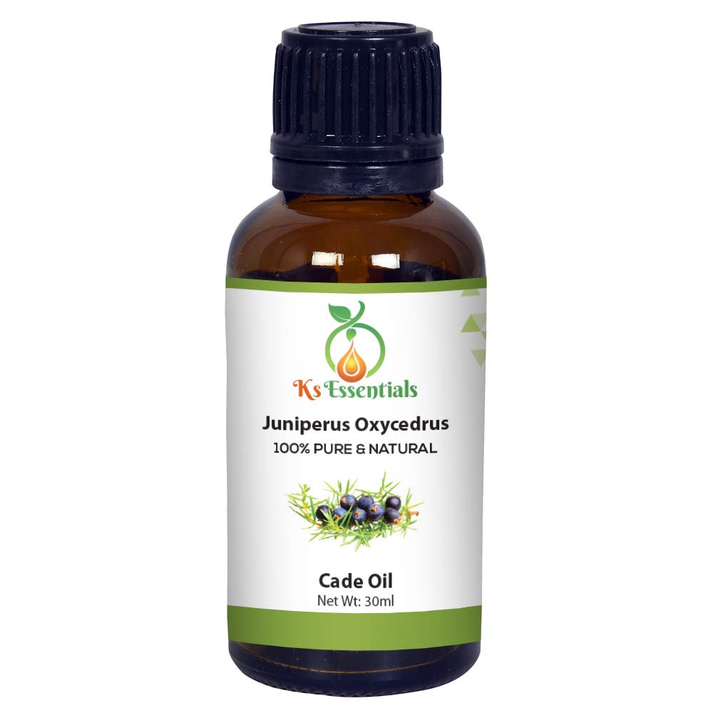 Ks Essentials Cade Essential Oil (Juniperus oxycedrus) 100% Pure and Natural Steam Distilled (30 Ml)