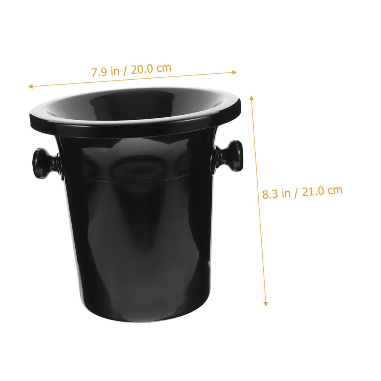 Secchielli Sputacchiere per Vino 2 Pezzi in Plastica Nera | Botte per Degustazioni, Cestello Vino Funzione Ghiaccio e Cubetti, Festival Birra Decor per Cantine ed Esposizioni