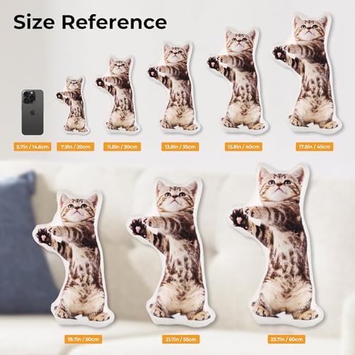 GifXify Personalisiertes Kissen mit Bildern – individuelles Haustierkissen für Tierliebhaber – individuelle Geschenke für Sie und Ihn, Gedenkbild-Kissen