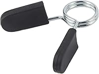 Vista 4 de Dioche Collares de clip de resorte de 1 pulgada, 2 abrazaderas de barra estándar para mango de mancuernas suave o barra de levantamiento de pesas