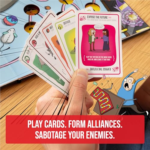 Image of Exploding Kittens: The Board Game - The Action Packed Party Game to Celebrate 10th Birthday - 2-6 Players Aged 7+ - Great for Adults, Teens, Collectors, Kids