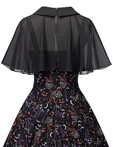 Image of GownTown Women's 1950s Cloak Two-Piece Cocktail Dress