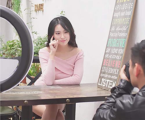 LED-Ringlicht-Kit, dimmbares Selfie-Ringlicht, verstellbare Halterung und Handyhalter, geeignet für Video, Foto, Kamera – Bild 3